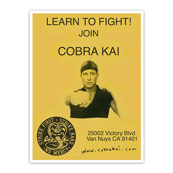 Autocollants: Cobra Kai Learn to Fight! 0