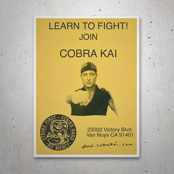 Autocollants: Cobra Kai Learn to Fight!