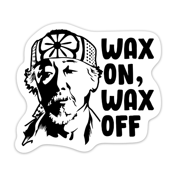 Autocollants: Cobra Kai, Wax on Wax off