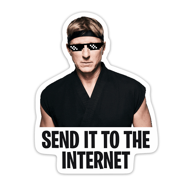 Autocollants: Cobra Kai Send it to the Internet II