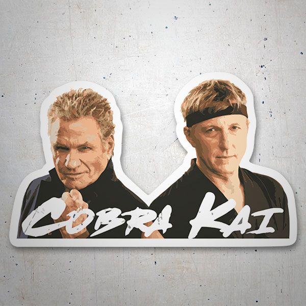 Autocollants: Cobra Kai, John Kresse y Johnny Lawrence 