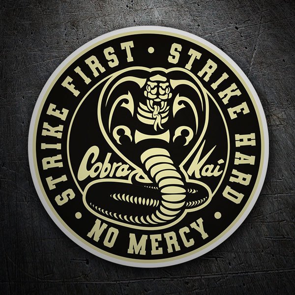 Autocollants: Logo circulaire Cobra Kai