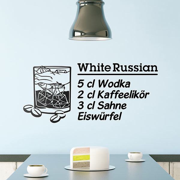 Stickers muraux: Cocktail Russe Blanc - allemand