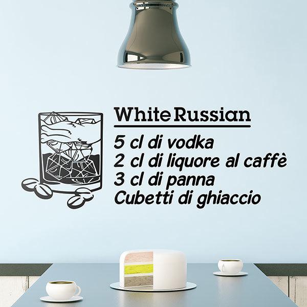 Stickers muraux: Cocktail Russe Blanc - italien