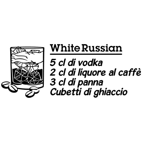 Stickers muraux: Cocktail Russe Blanc - italien