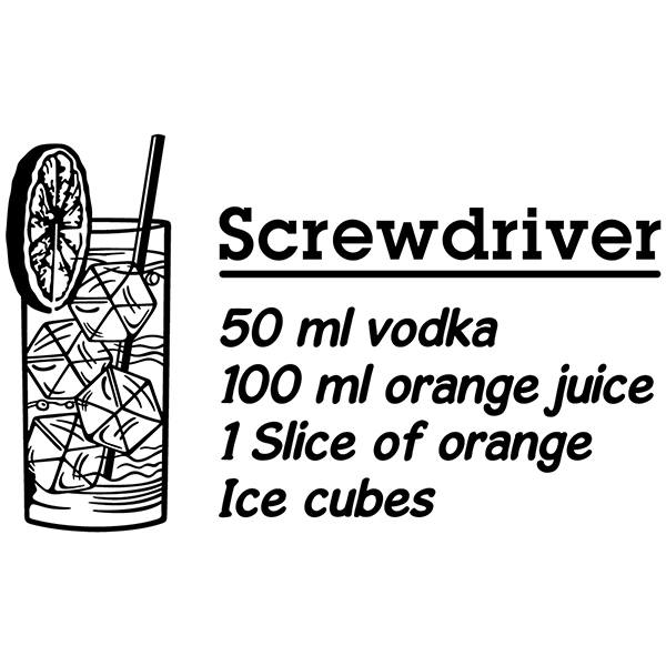 Stickers muraux: Cocktail Screwdriver - anglais