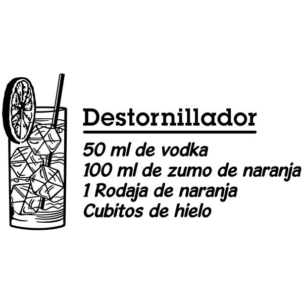 Stickers muraux: Cocktail Screwdriver - espagnol