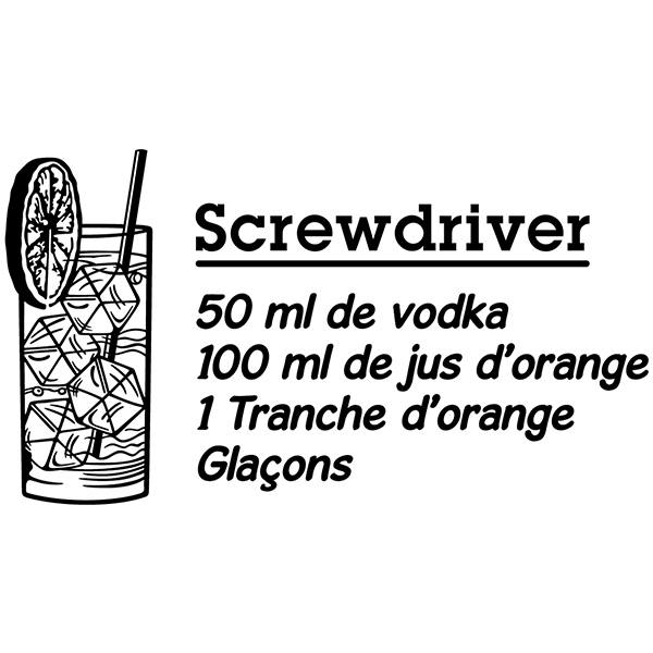 Stickers muraux: Cocktail Screwdriver - français