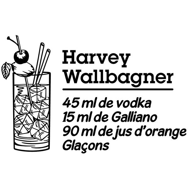 Stickers muraux: Cocktail Harvey Wallbagner - français