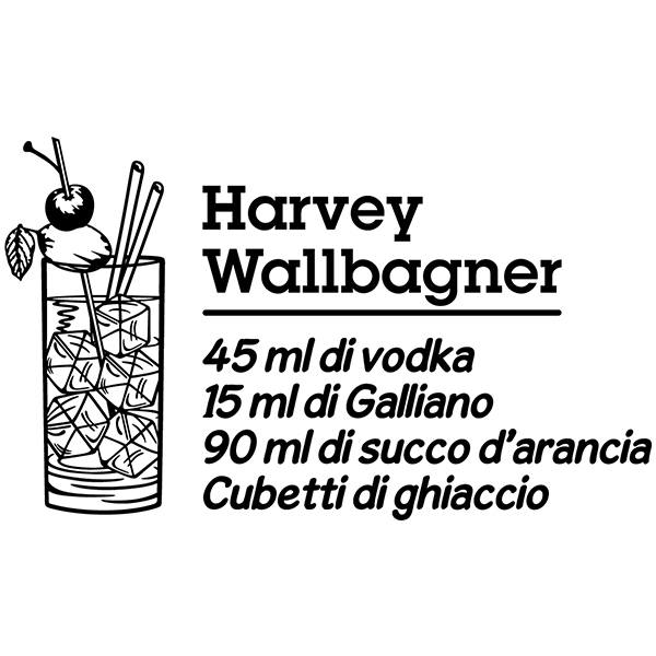 Stickers muraux: Cocktail Harvey Wallbagner - italien.