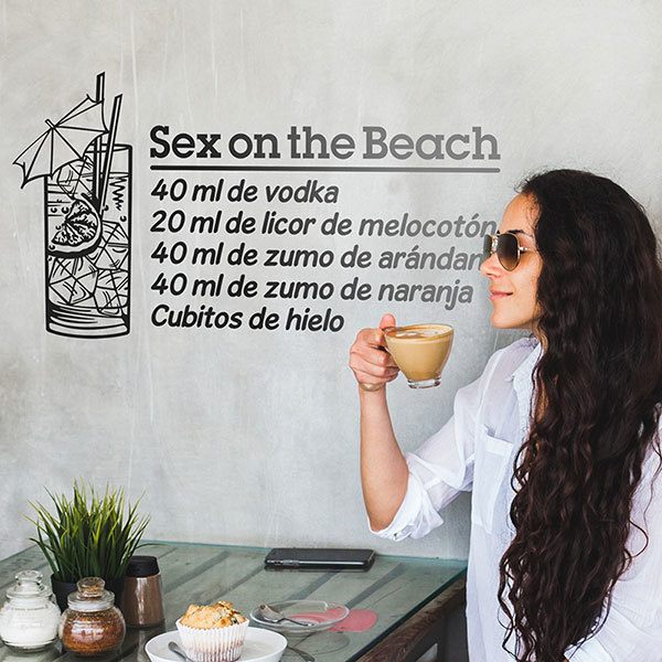 Stickers muraux: Cocktail Sex on the Beach - spagnol 0