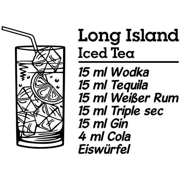 Stickers muraux: Cocktail Long Island - allemand