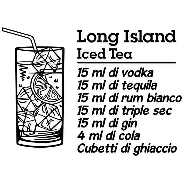 Stickers muraux: Cocktail Long Island - italien
