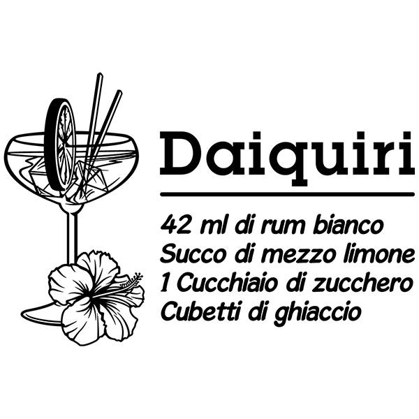 Stickers muraux: Cocktail Daiquiri - italien