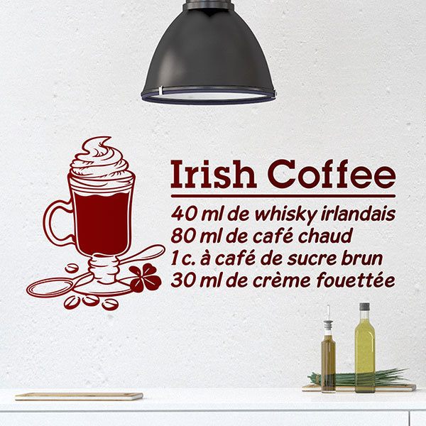 Stickers muraux: Cocktail Irish Coffee - français