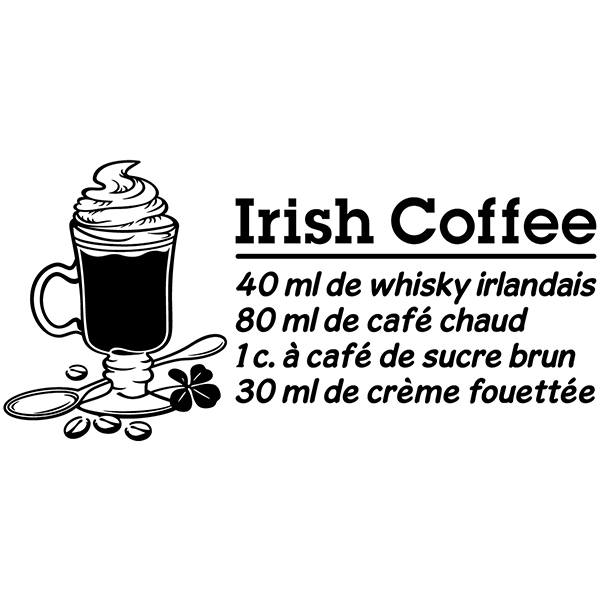Stickers muraux: Cocktail Irish Coffee - français