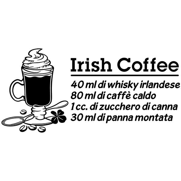 Stickers muraux: Cocktail Irish Coffee - italien