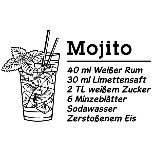 Stickers muraux: Cocktail Mojito - allemand
