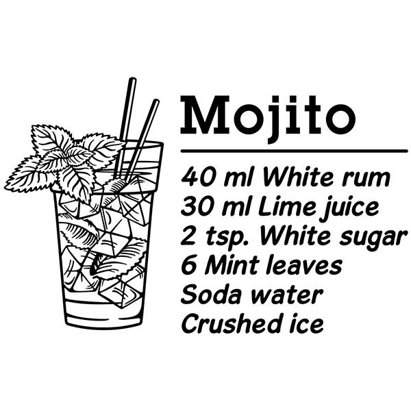 Stickers muraux: Cocktail Mojito - anglais