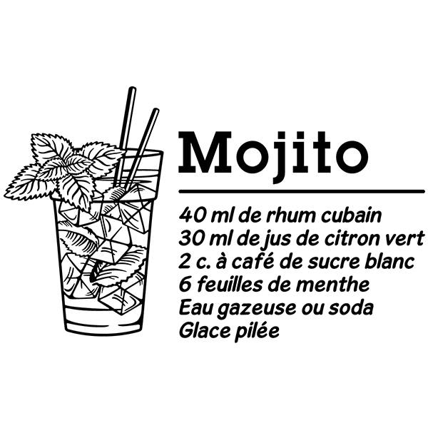 Stickers muraux: Cocktail Mojito - français