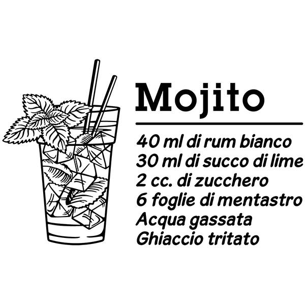 Stickers muraux: Cocktail Mojito - italien