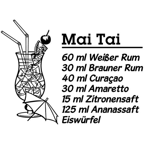 Stickers muraux: Cocktail Mai Tai - allemand