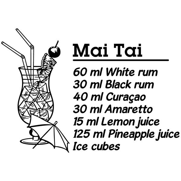 Stickers muraux: Cocktail Mai Tai - anglais