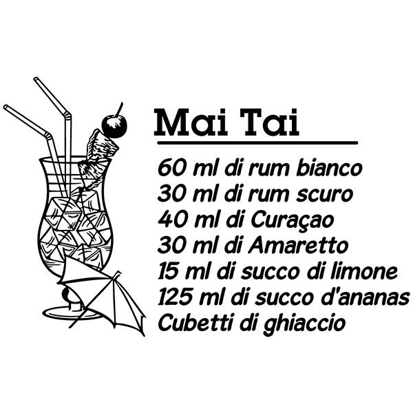 Stickers muraux: Cocktail Mai Tai - italien