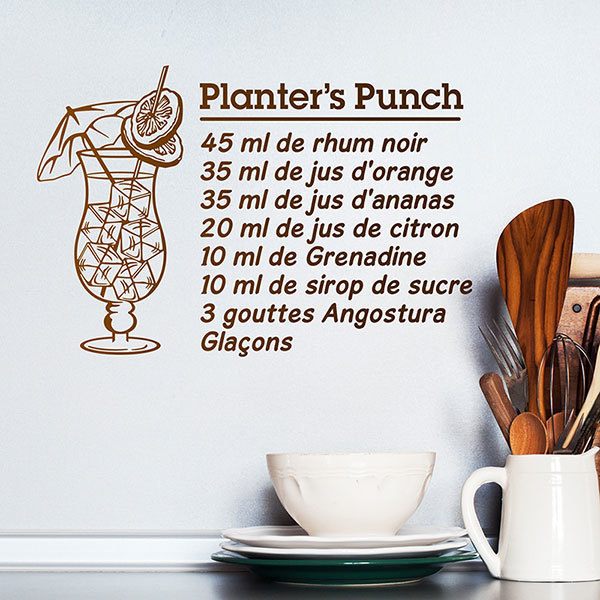 Stickers muraux: Cocktail Planter's Punch