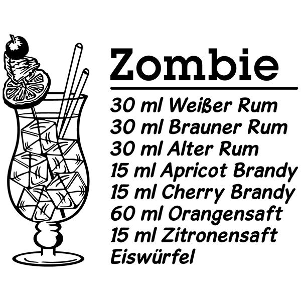 Stickers muraux: Cocktail Zombie - allemand