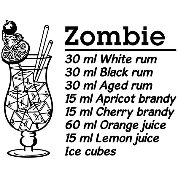 Stickers muraux: Cocktail Zombie - anglais