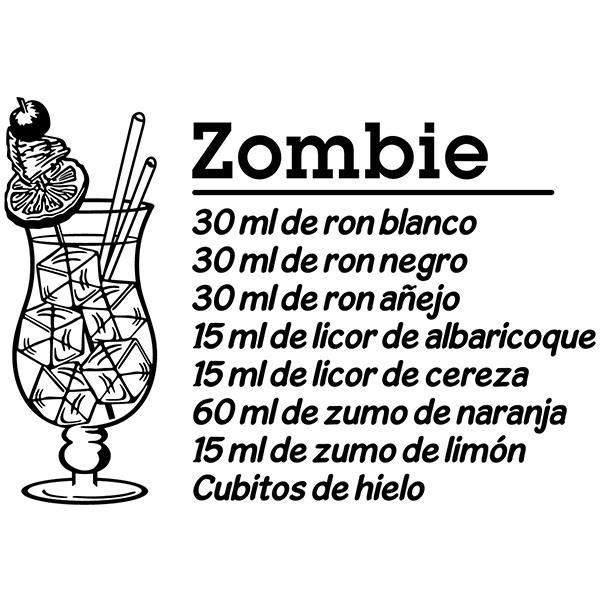 Stickers muraux: Cocktail Zombie - espagnol