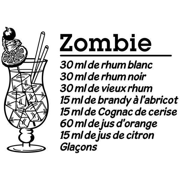 Stickers muraux: Cocktail Zombie - français