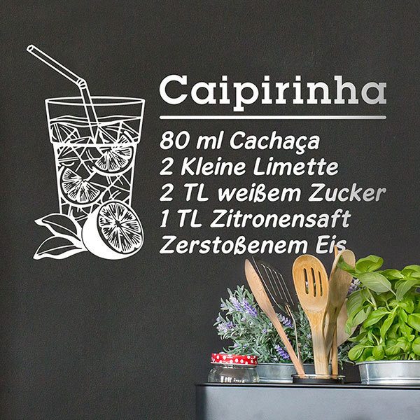 Stickers muraux: Cocktail Caipirinha - allemand