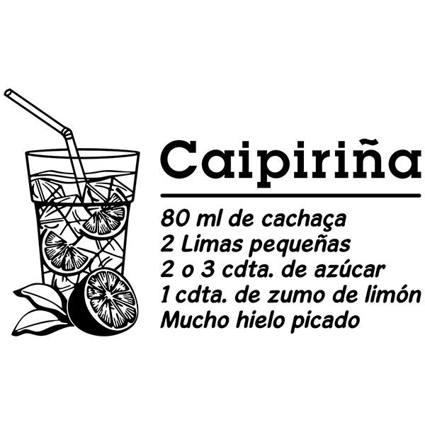 Stickers muraux: Cocktail Caipirinha - espagnol