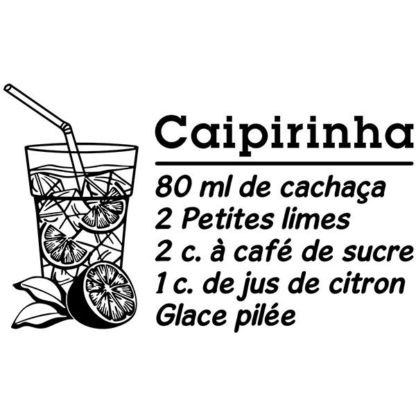 Stickers muraux: Cocktail Caipirinha - français