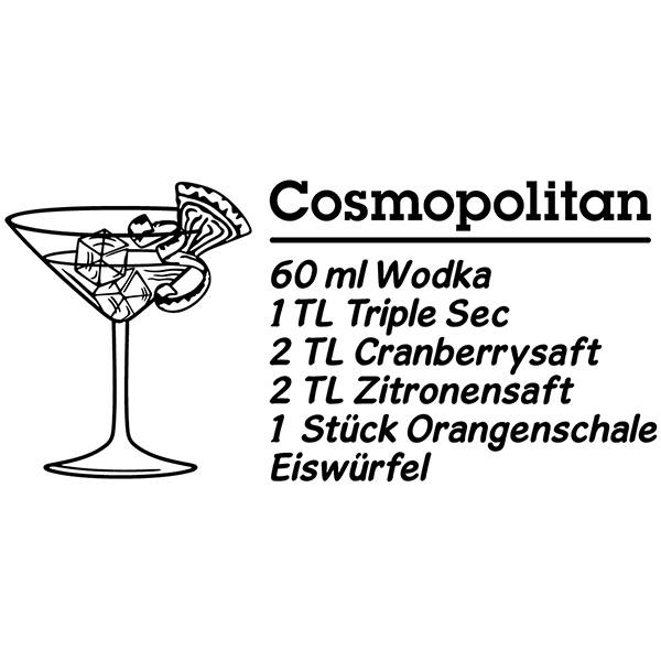 Stickers muraux: Cocktail Cosmopolitan - allemand