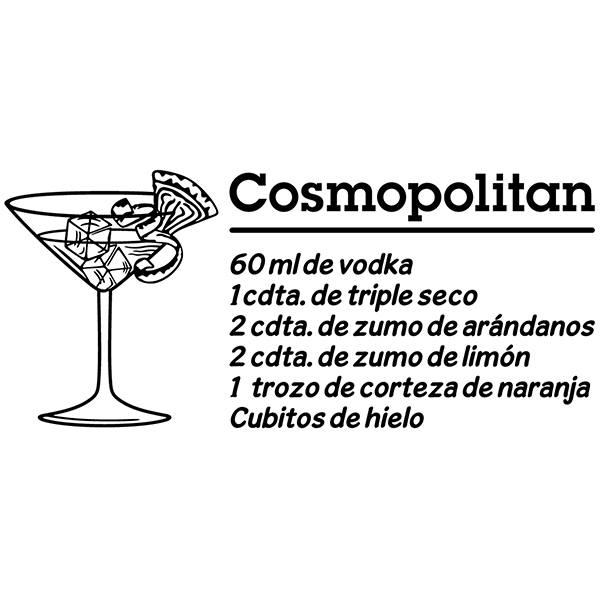 Stickers muraux: Cocktail Cosmopolitan - espagnol