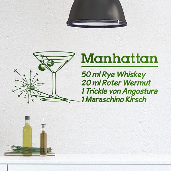 Stickers muraux: Cocktail Manhattan - allemand