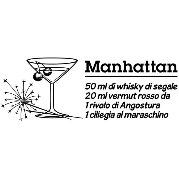 Stickers muraux: Cocktail Manhattan - italien