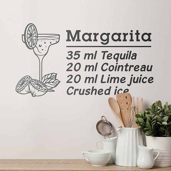 Stickers muraux: Cocktail Margarita - anglais