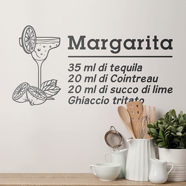 Stickers muraux: Cocktail Margarita - italien