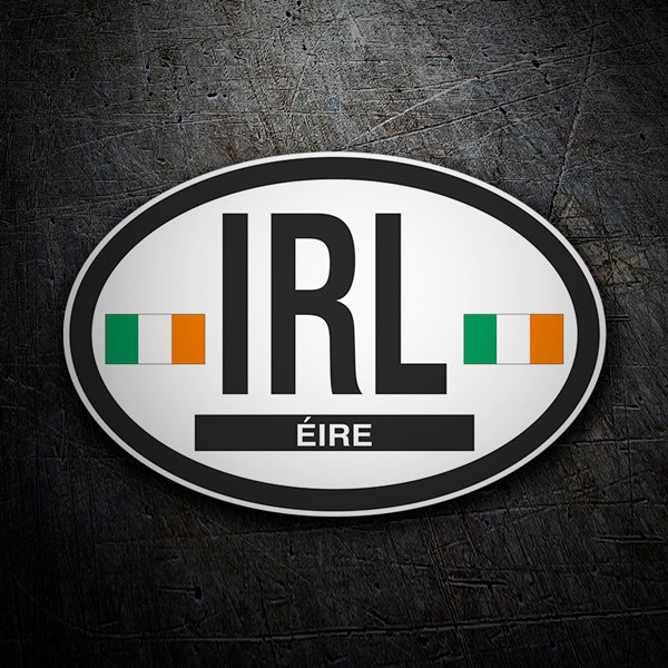 Autocollants: Oval Irlande IRL