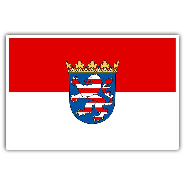 Autocollants: Drapeau Hesse