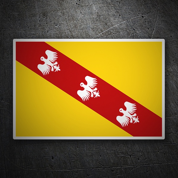 Autocollants: Drapeau Lorraine