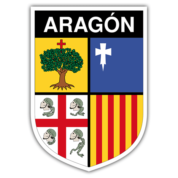 Autocollants: Écusson Aragon