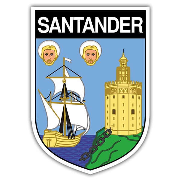 Autocollants: Écusson Santander