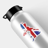 Autocollants: Carte drapeau Royaume-Uni Union Jack 6