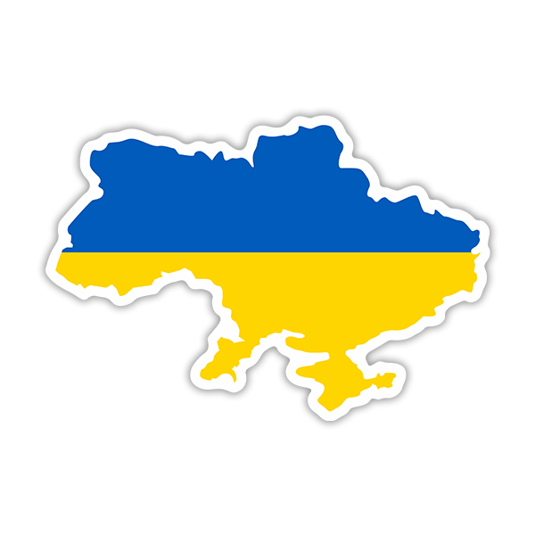 Autocollants: Silhouette pays Ukraine