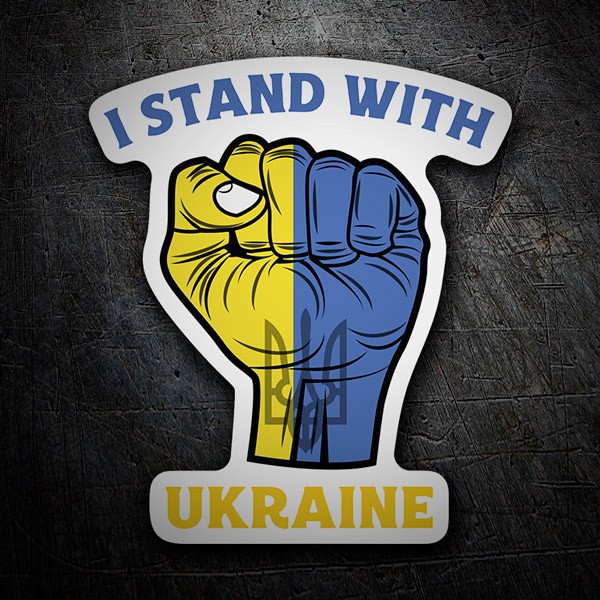 Autocollants: Je suis avec l'Ukraine